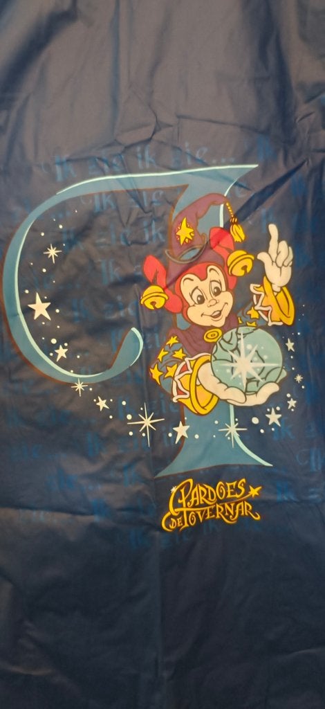 Efteling regenponcho Pardoes de Tovernaar vintage, Verzamelen, Kleding en Patronen, Ophalen of Verzenden, Zo goed als nieuw, Jas