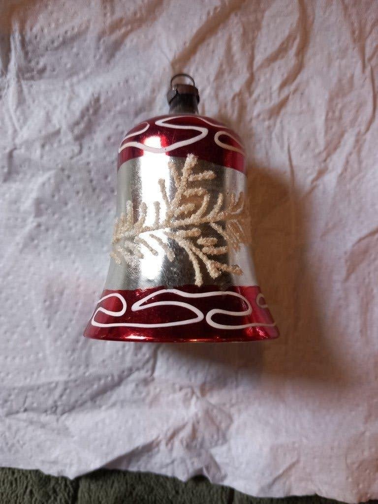 Vintage kerstbal bel, Diversen, Kerst, Ophalen, Gebruikt