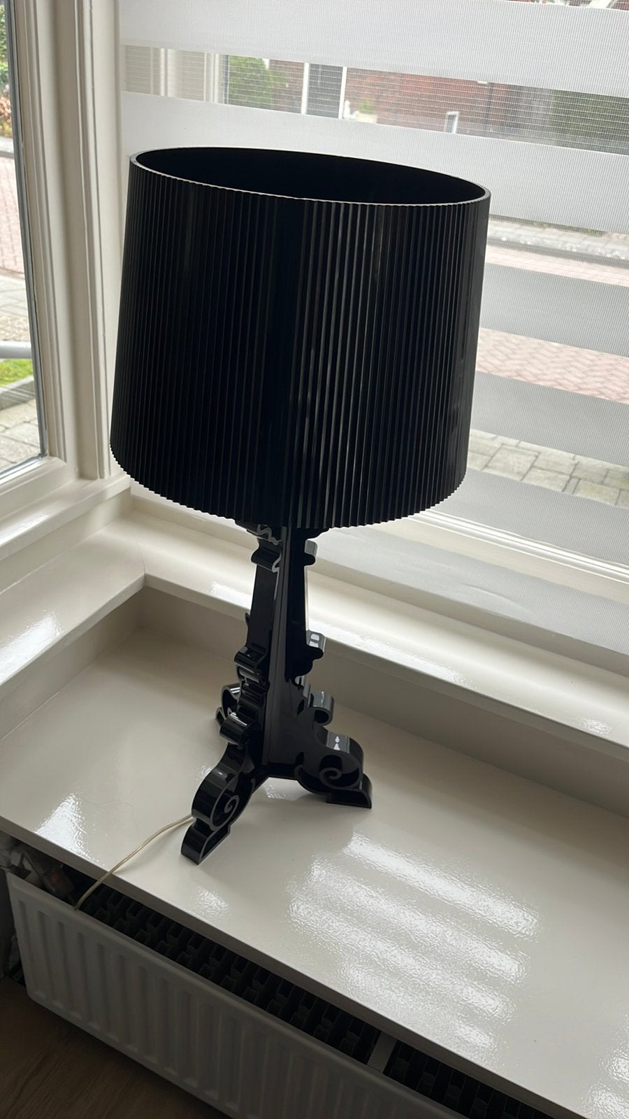 Kartell Bourgie lamp in zeer nette staat, Huis en Inrichting, Ophalen, Zo goed als nieuw, Zwart, Tafellamp