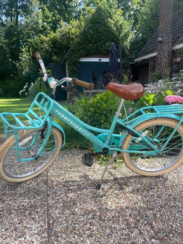 SuperSuper Cooper kinderfiets 20 inch - Turquoise Fiets, Ophalen, Zo goed als nieuw, 20 inch of meer, Supersuper