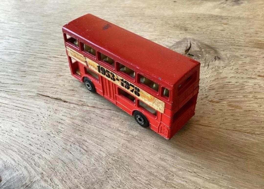 Matchbox London Dubbeldekker Bus 1953-1978 Engeland Lesney, Ophalen of Verzenden, Gebruikt, Bus of Vrachtwagen
