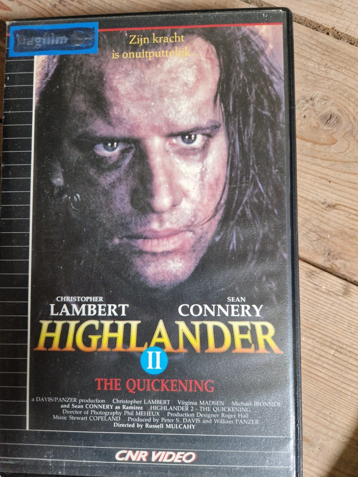 ex rental highlander 2 the quickening sean connery vhs tape, Ophalen of Verzenden