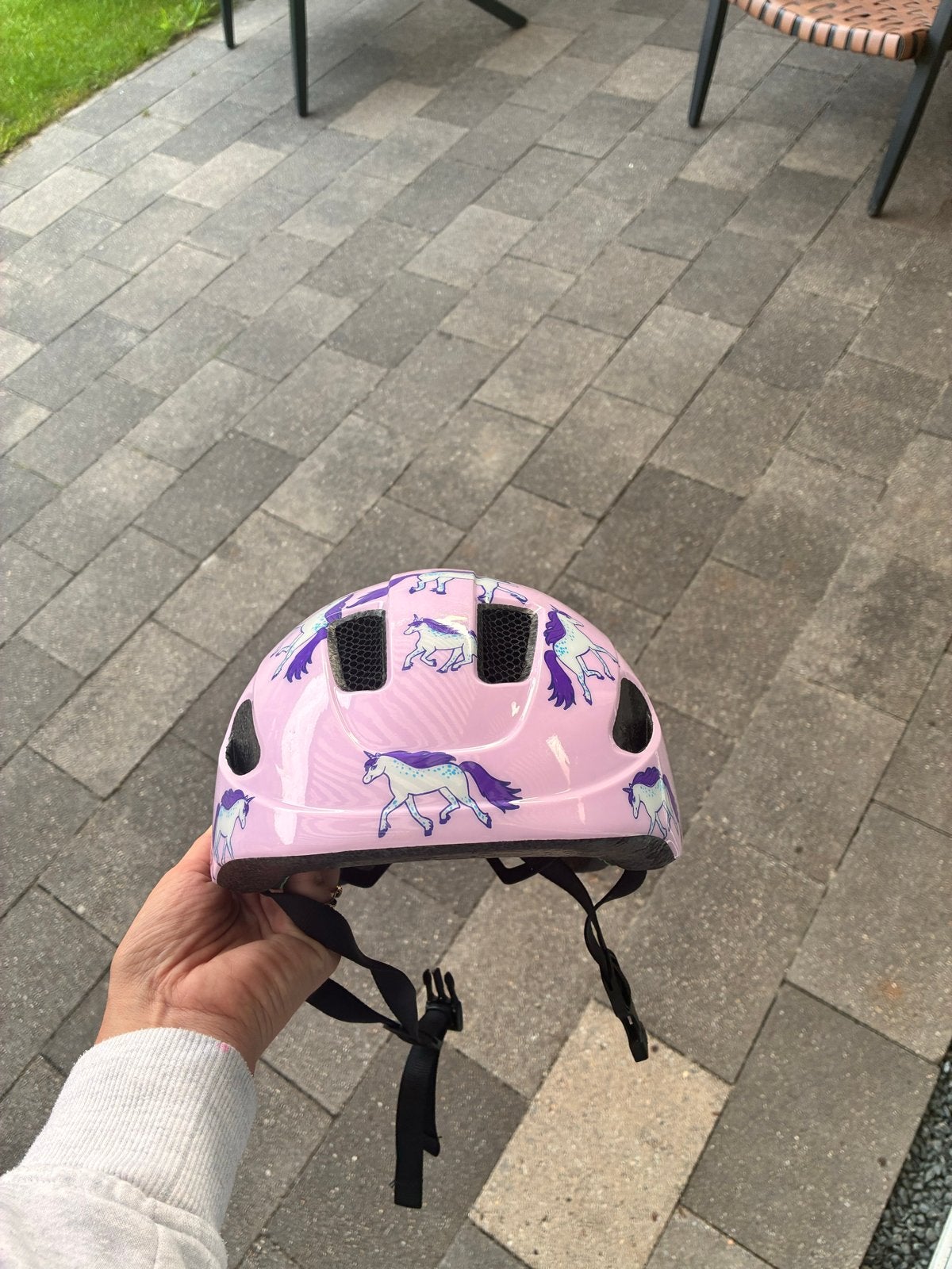 Lazer Fietshelm Roze Eenhoorn - Maat S (50-54cm), Fietsen en Brommers, Ophalen of Verzenden, Zo goed als nieuw, S, Jongen of Meisje