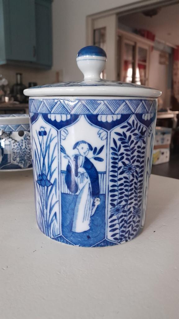 Snoeppot Lange Lijs Mosa Maastrichts aardewerk, Antiek en Kunst, Ophalen of Verzenden