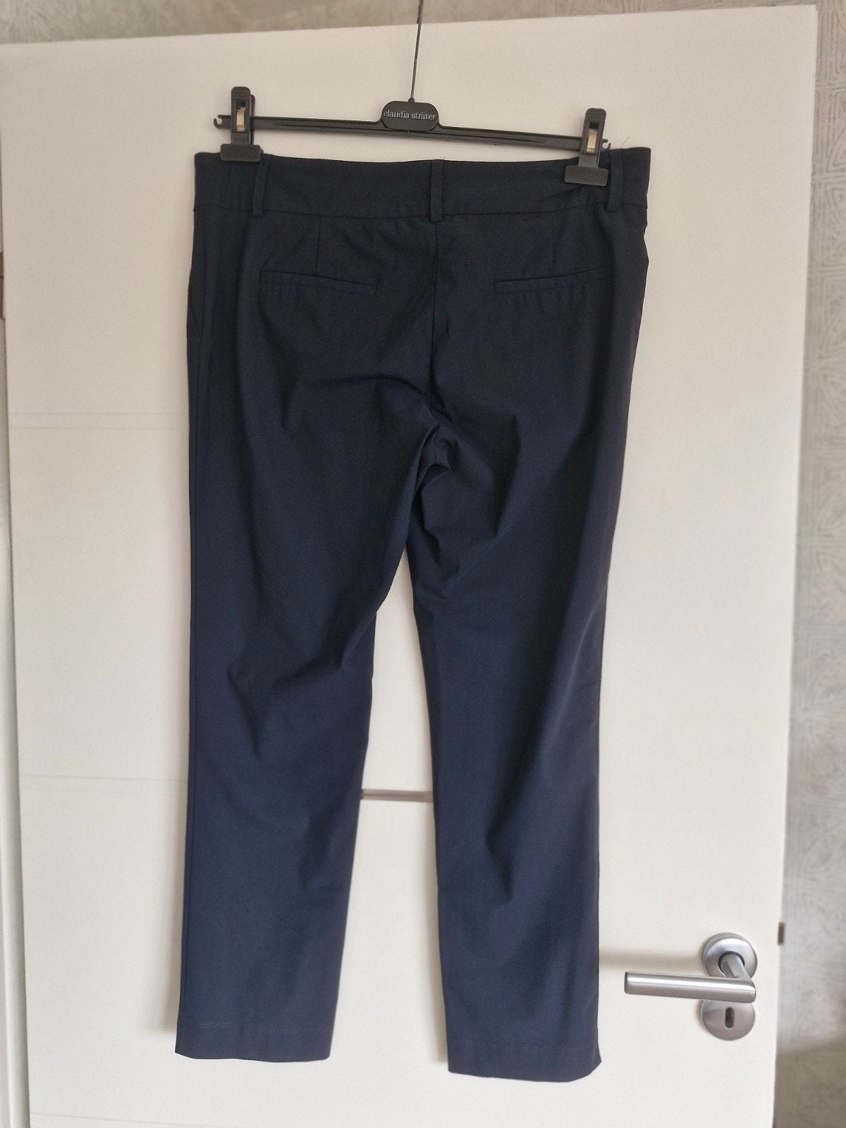 Jane Lushka Broek Dalas Travelstof Blauw Maat L, Blauw, Maat 42/44 (L), Ophalen of Verzenden, Zo goed als nieuw
