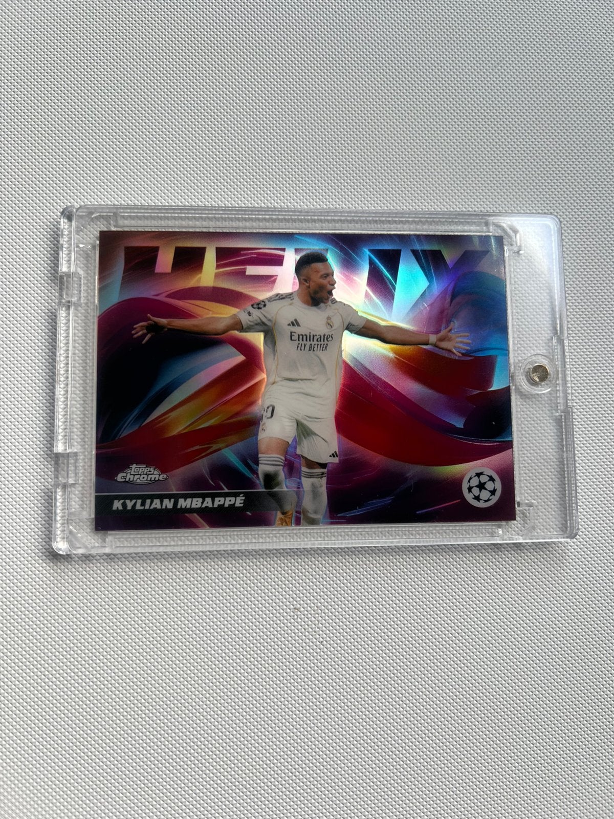 Kylian Mbappe H-3 Case Hit ( TOPPS UEFA HELIX ), Hobby en Vrije tijd, Ophalen of Verzenden, Zo goed als nieuw, Plaatje