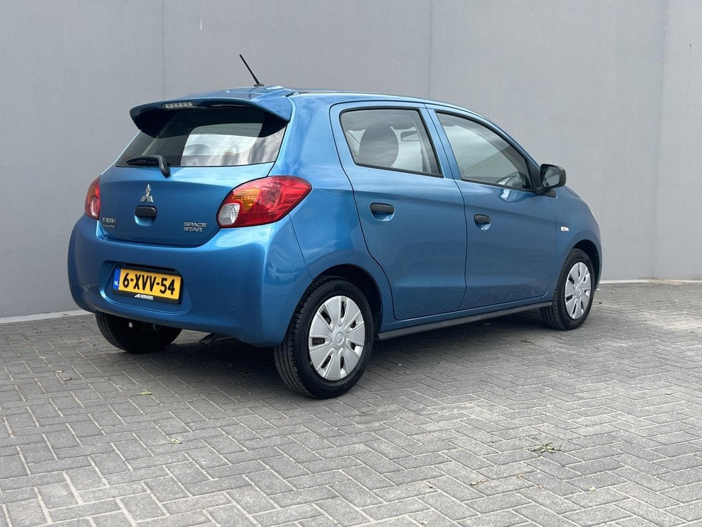 Mitsubishi Space Star 1.0 Inform / 1e Eigenaar / Airco / Ele, Auto's, Mitsubishi, Euro 5, Stof, Gebruikt, Blauw