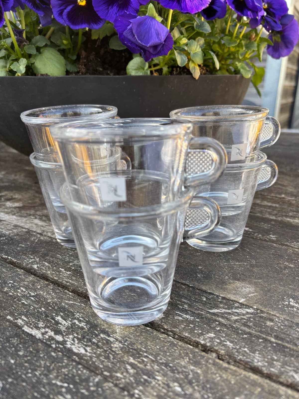Nespresso senseo kopjes 6 stuks, Verzenden, Glas