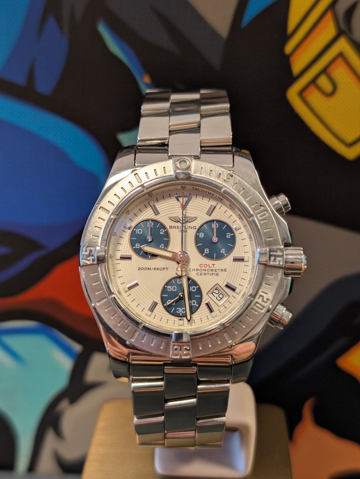 breitling Colt A73380, Sieraden, Tassen en Uiterlijk, Horloges | Heren, Ophalen of Verzenden, Zo goed als nieuw, Breitling