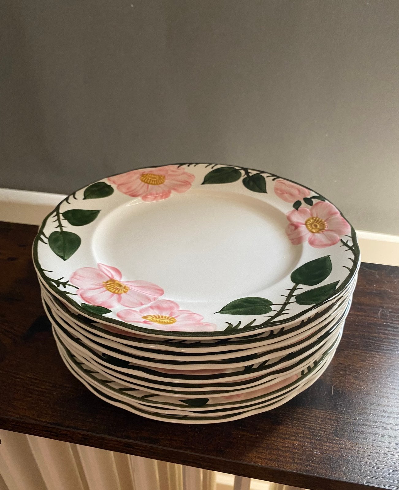 Villeroy & Boch Wild Rose ontbijtborden 10 stuks, Huis en Inrichting, Ophalen of Verzenden, Zo goed als nieuw, Bord(en), Overige stijlen
