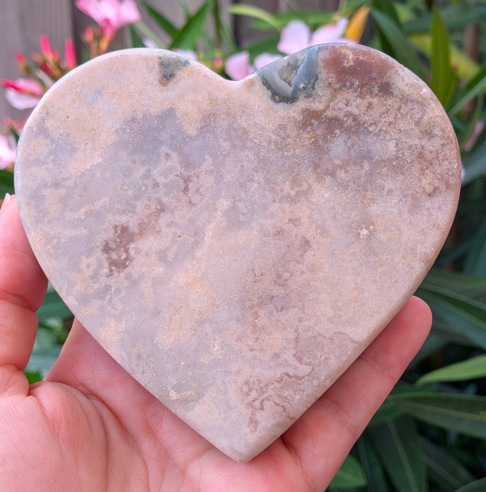 Roze chalcedoon hart, Ophalen of Verzenden