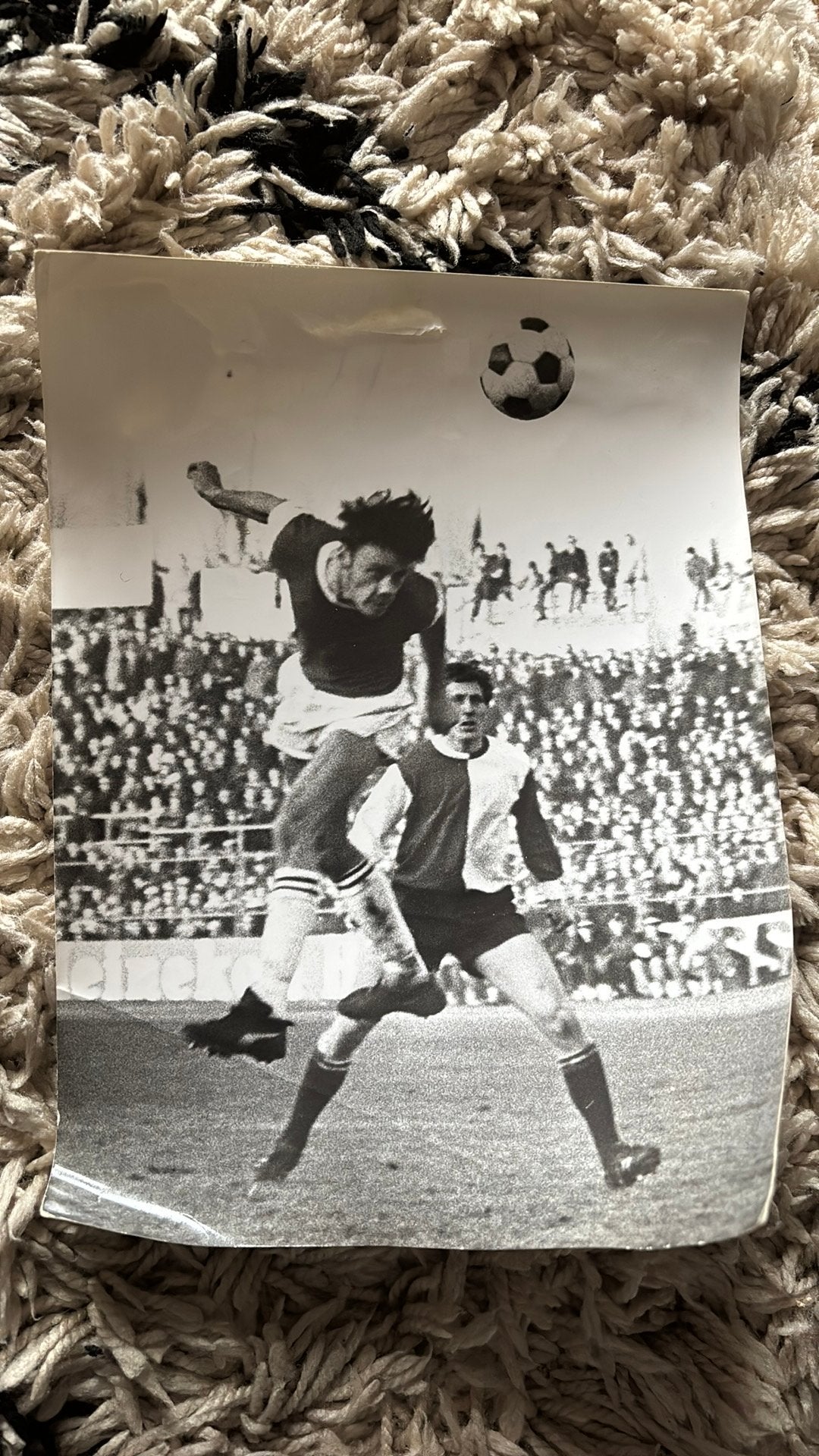 Oude foto fc utrecht feyenoord 1970-1971, Verzenden, Zo goed als nieuw, Feyenoord, Poster, Plaatje of Sticker