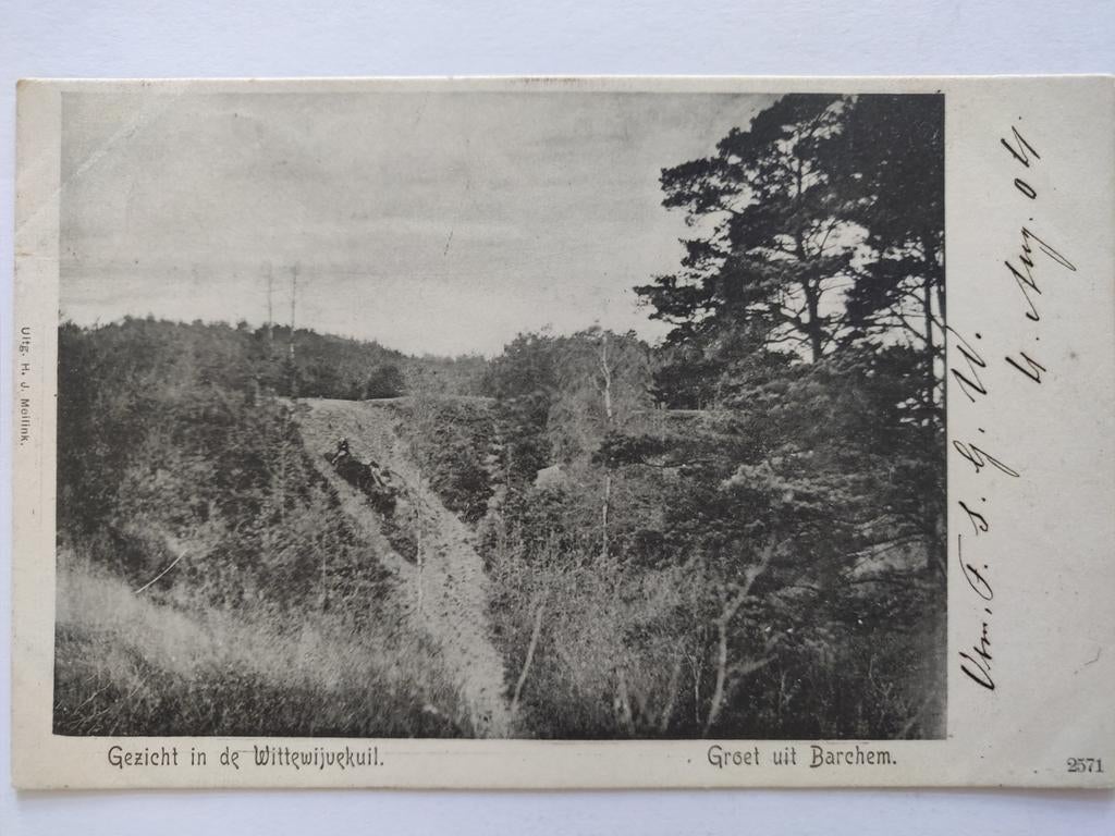 X487 Barchem 1904 naar Zaltbommel, Verzamelen, Ansichtkaarten | Nederland, Ophalen of Verzenden, Voor 1920, Noord-Holland