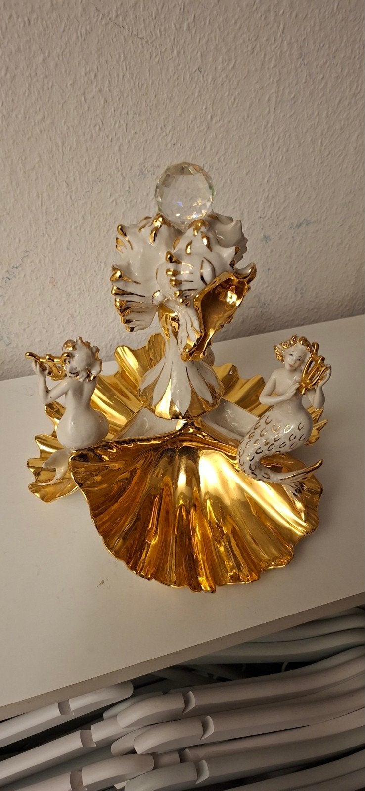 capodimonte met bladgoud, Ophalen of Verzenden