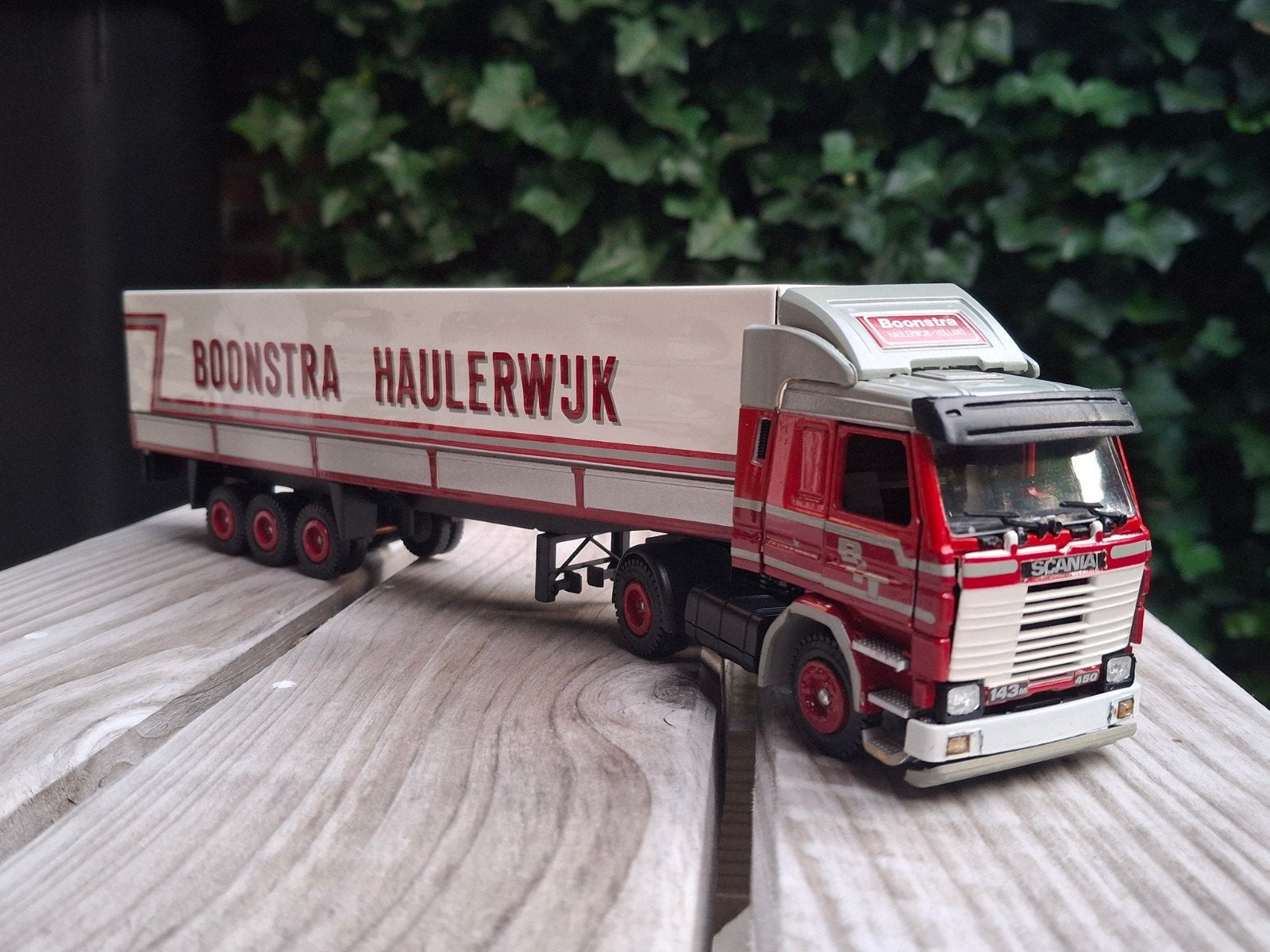 Tekno Scania 143M Boonstra Haulerwijk, Ophalen of Verzenden, Zo goed als nieuw, Bus of Vrachtwagen, Tekno