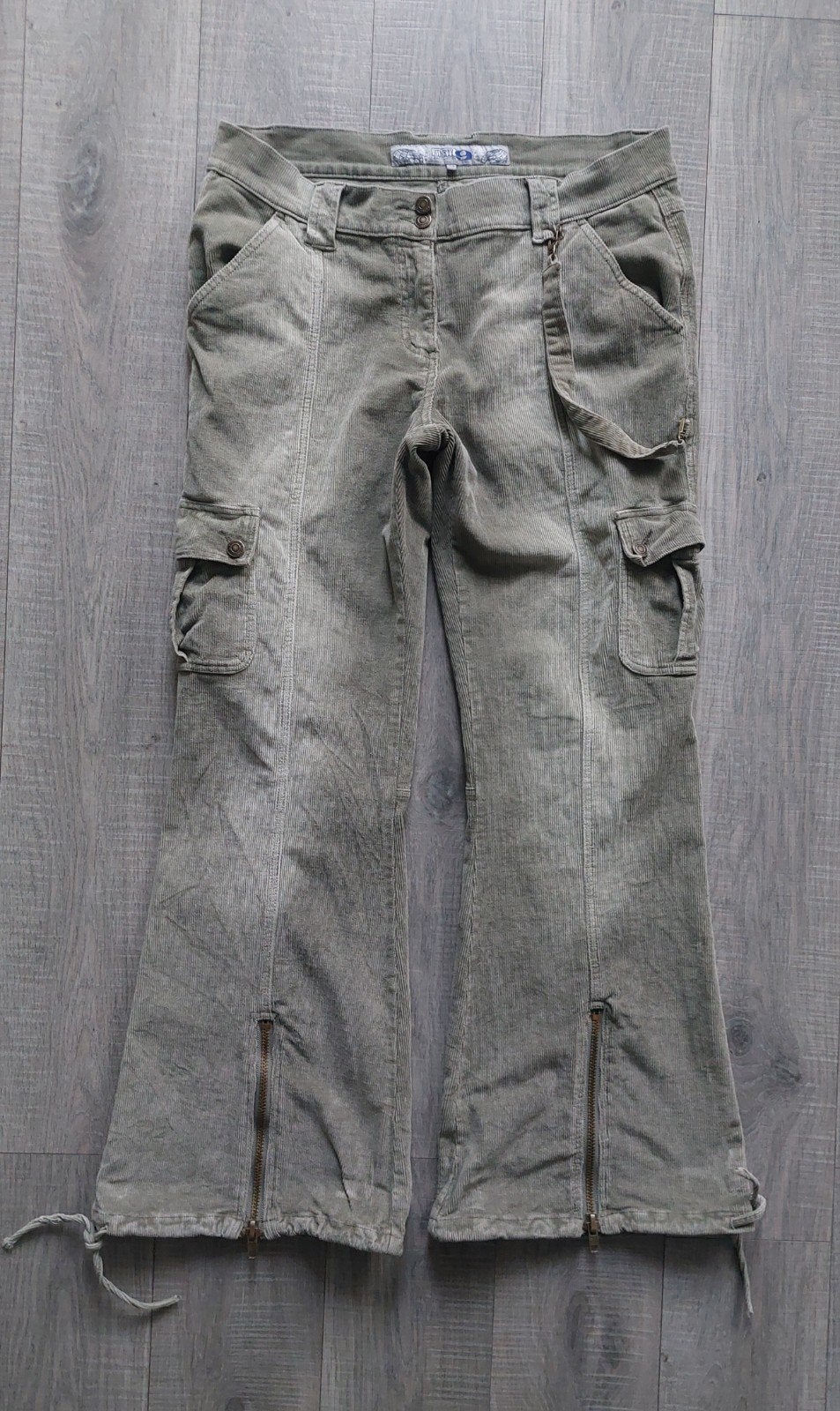 Vintage Y2K Ninety Nine Low Waist Corduroy Cargo broek 44, Maat 42/44 (L), Ophalen of Verzenden, Ninty9, Lang