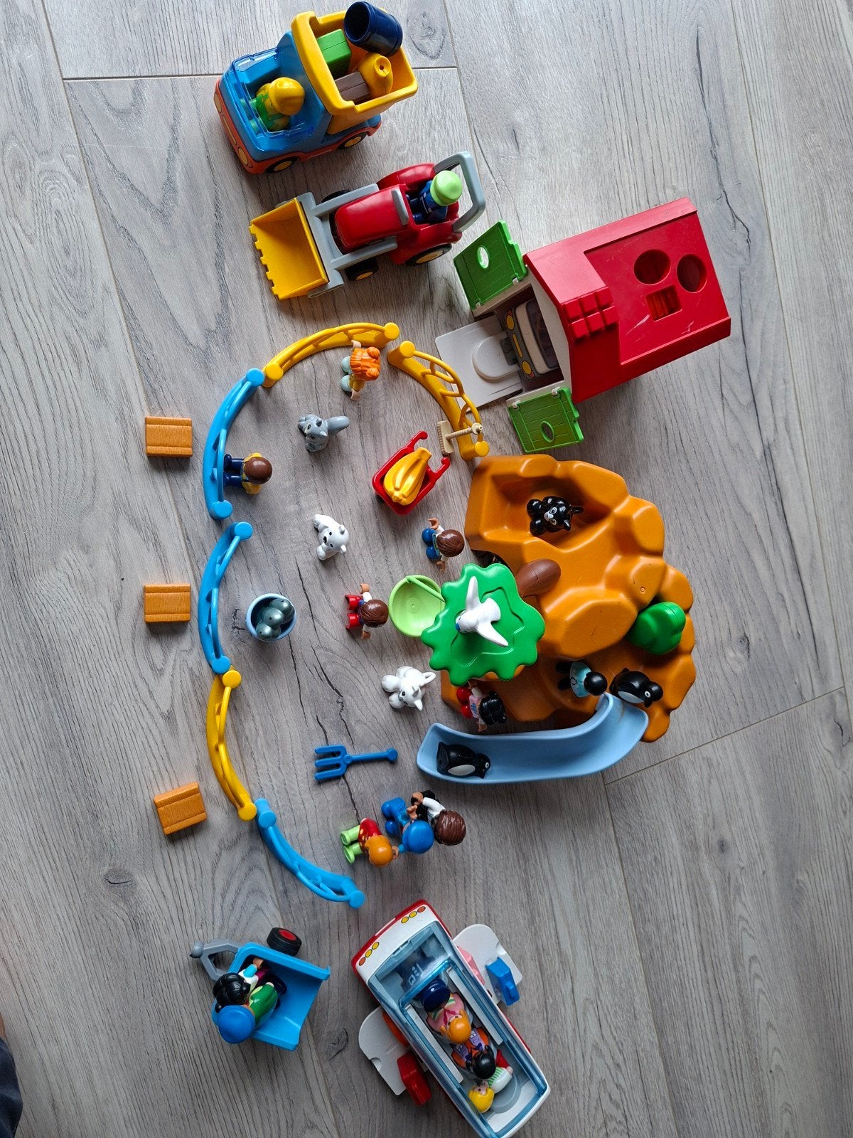 Grote set Duplo boerderij, dieren en voertuigen, Ophalen, Gebruikt, Jongen of Meisje