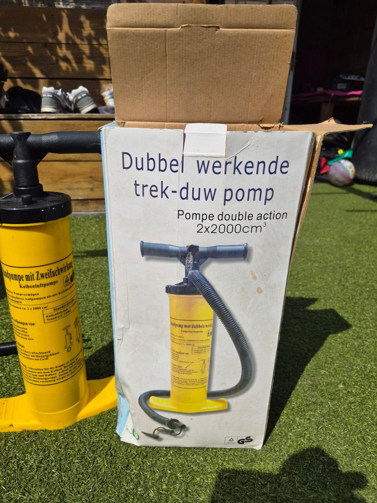 Dubbelwerkende Trek-Duw Pomp 2x2000cm³, Ophalen