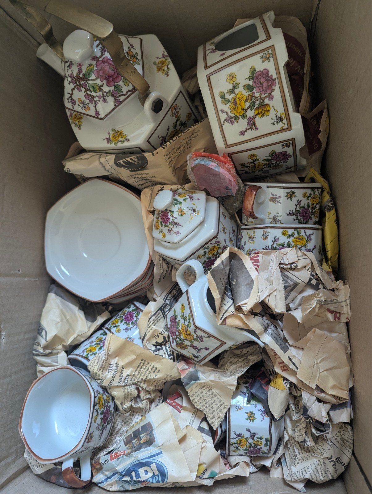 koffie/theeservies vintage jaren 70, Antiek en Kunst, Ophalen