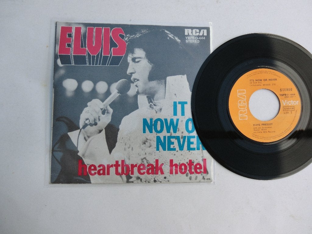 Elvis Presley It's now or never /Heartbreak Hotel, Ophalen of Verzenden, Zo goed als nieuw, 7 inch, Pop