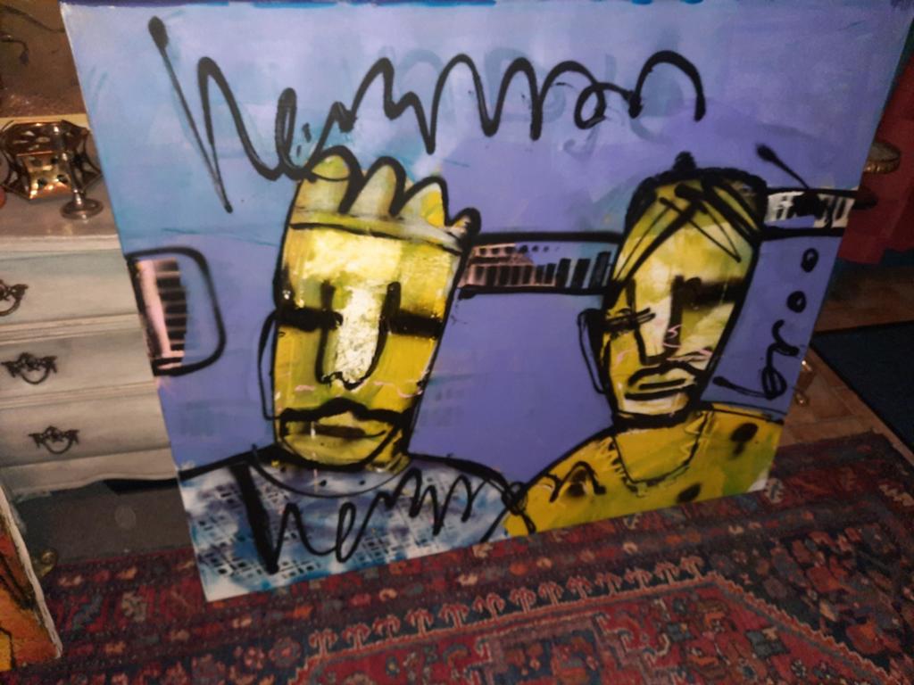 Herman Brood schilderij, Ophalen of Verzenden, Gebruikt, Poprock