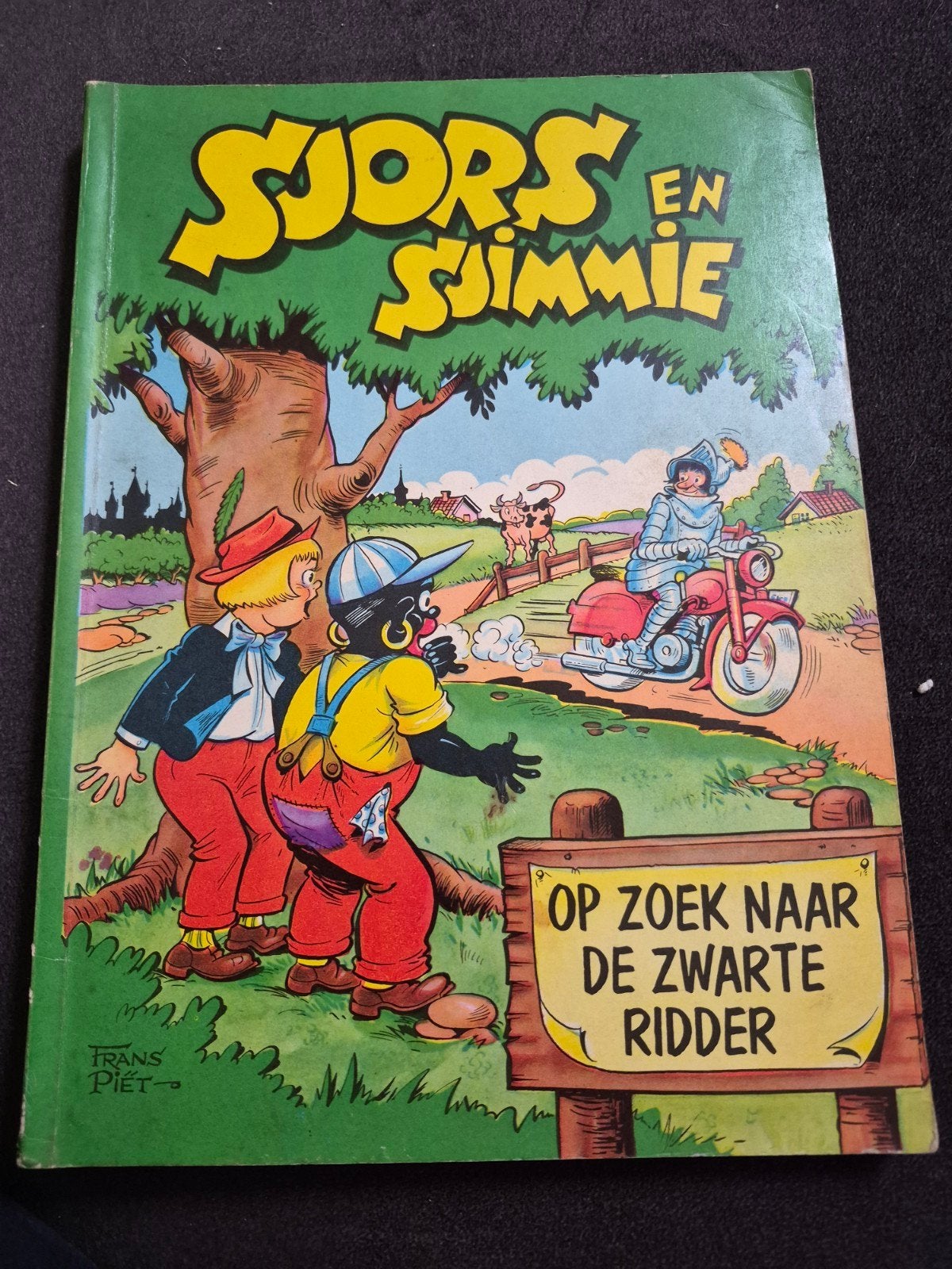 Sjors en Sjimmie: Op zoek naar de Zwarte Ridder (1960), Boeken, Eén stripboek, Ophalen of Verzenden, Zo goed als nieuw
