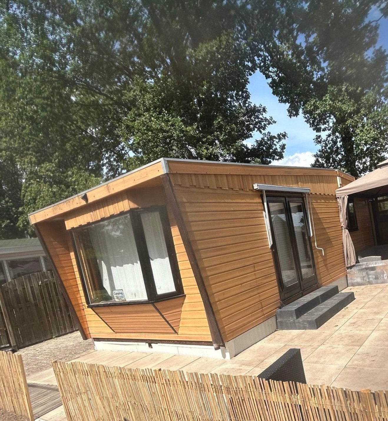 Modern chalet te koop, 13x4 meter, zonder staanplaats, Ophalen of Verzenden