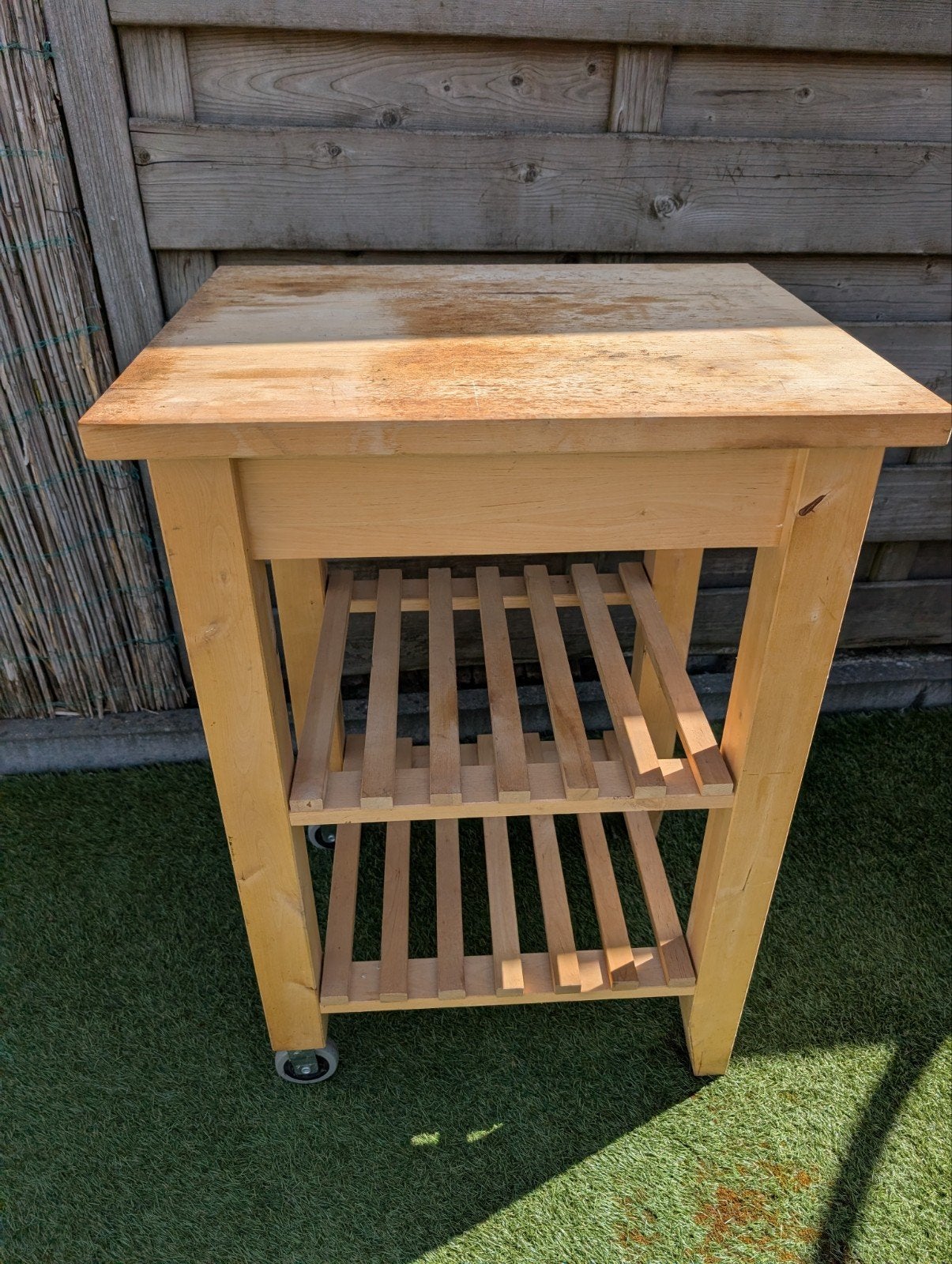 Houten tafeltje, Huis en Inrichting, Ophalen, Gebruikt, 50 tot 100 cm, 25 tot 50 cm
