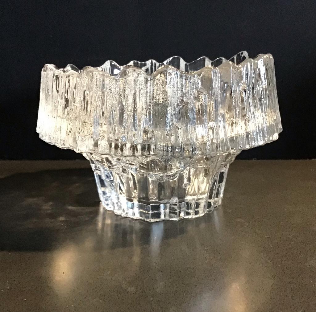 Iittala Stellaria Kandelaar - Tapio Wirkkala - Jaren 70, Antiek en Kunst, Antiek | Kandelaars, Ophalen of Verzenden, Glas