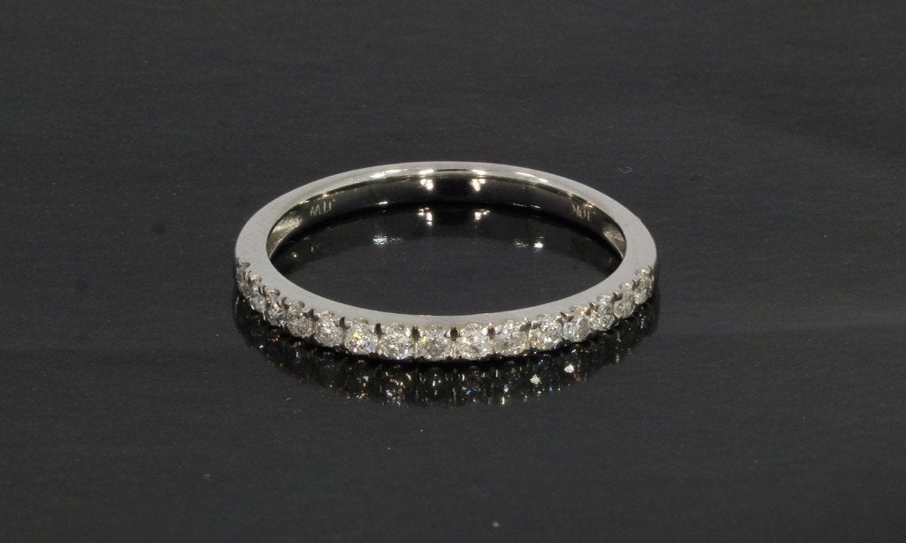 Diamanten alliance luxe gouden dames rij ring briljant fraai, Voordeelsieraden, Verzenden, Zo goed als nieuw, 17 tot 18