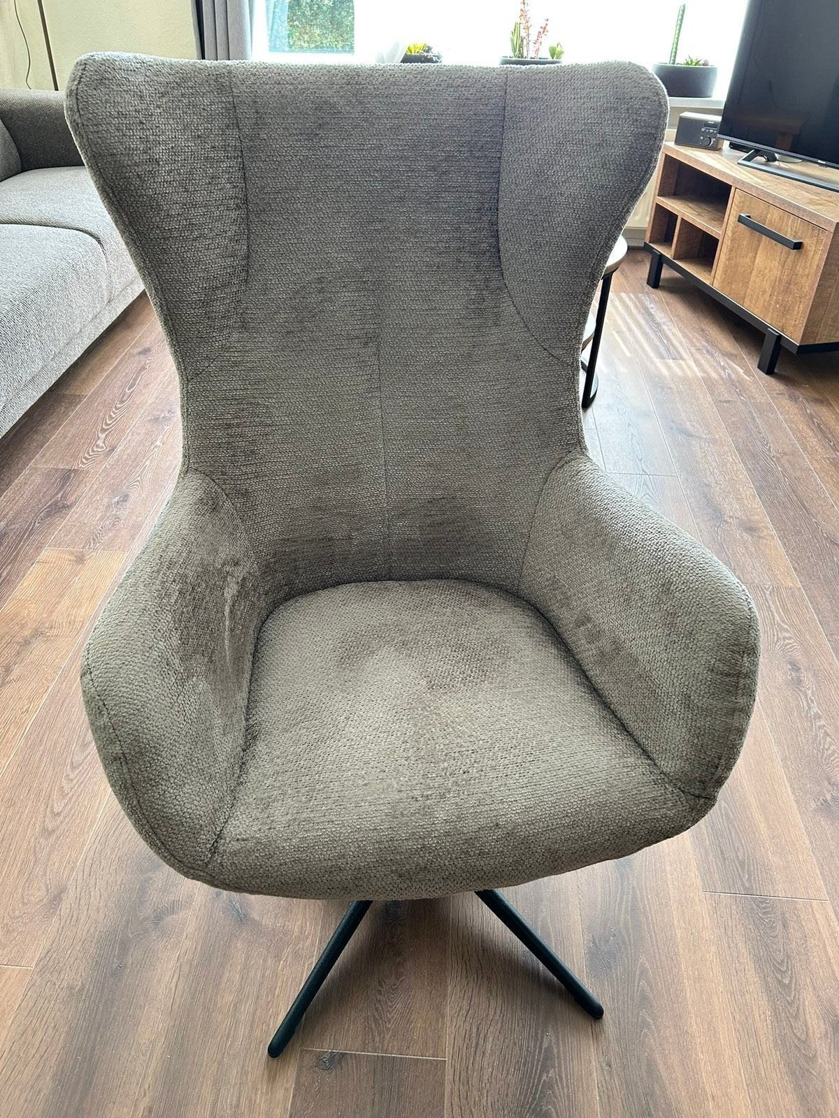 Draai fauteuil, Huis en Inrichting, Fauteuils, Ophalen, Zo goed als nieuw, 75 tot 100 cm, 50 tot 75 cm