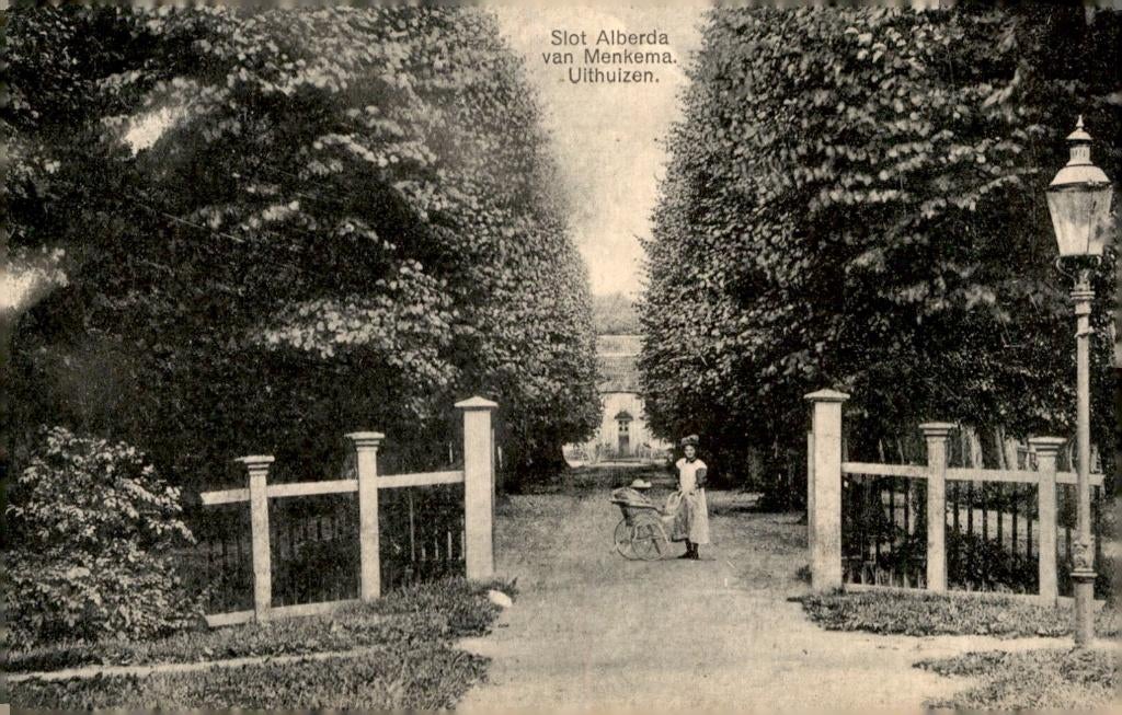 Uithuizen Slot Alberda van Menkema # 848, Verzenden, Voor 1920, Gelopen, Groningen