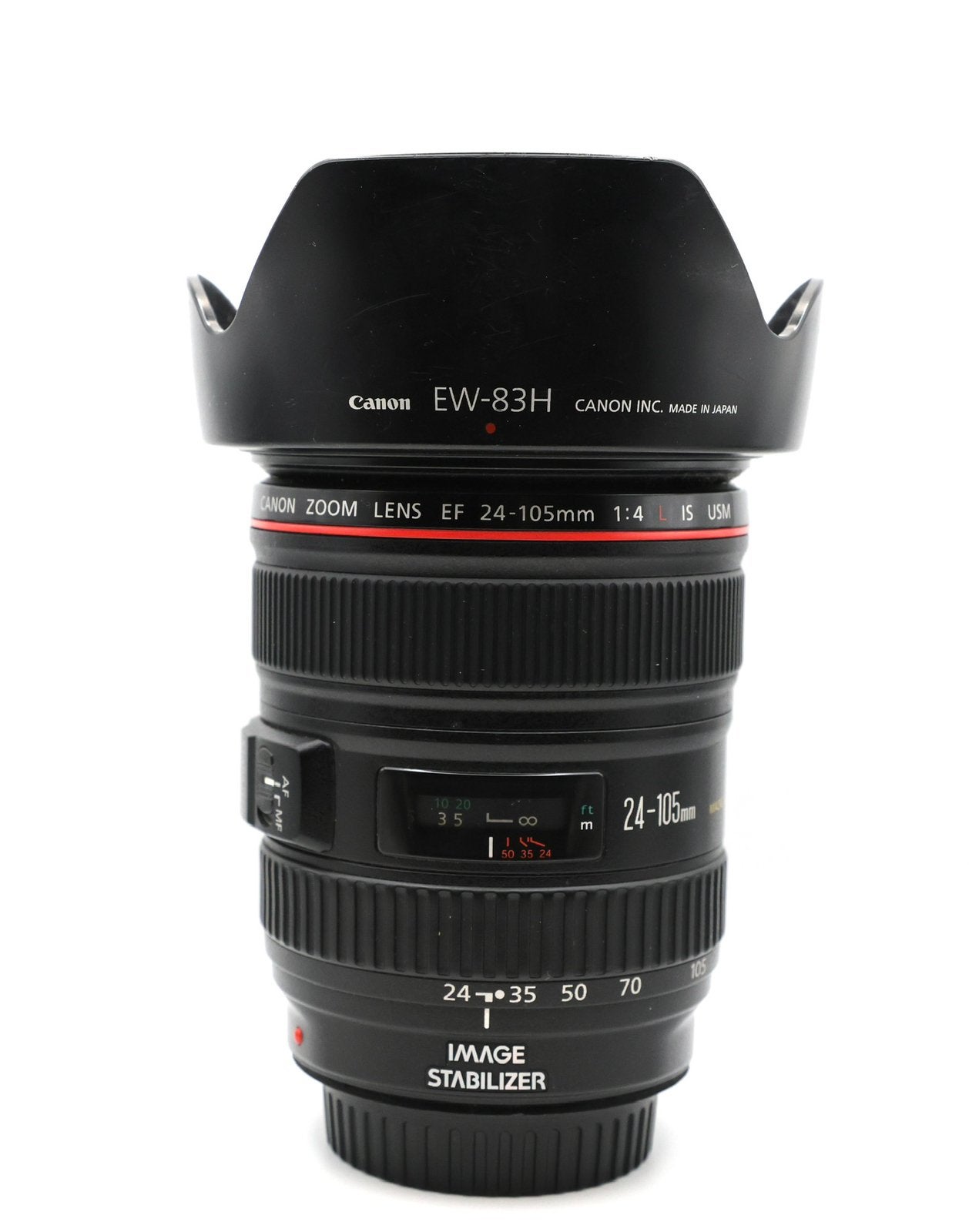 Canon EF 24-105mm f/4L IS USM + EW-83H Zonnekap en case, Audio, Tv en Foto, Fotografie | Lenzen en Objectieven, Canon, Ophalen of Verzenden