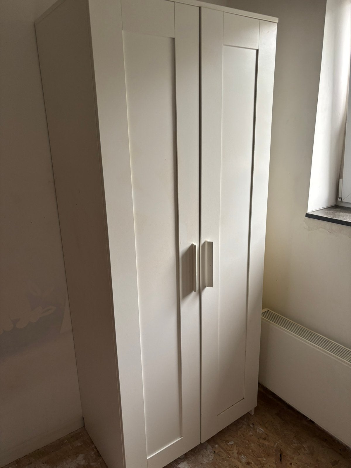 Ikea brimmes kledingskast wit, Ophalen, 50 tot 100 cm, Zo goed als nieuw, Minder dan 100 cm
