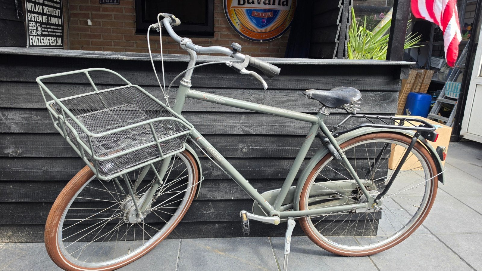 Trek Osla Deluxe Herenfiets met Voordrager en Mand, Versnellingen, Trommelrem, Ophalen, Overige merken
