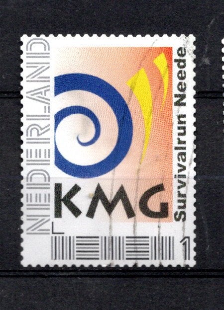 gestempelde zegel. persoonlijke:  KMG uit Neede, Ophalen of Verzenden, Na 1940, Gestempeld