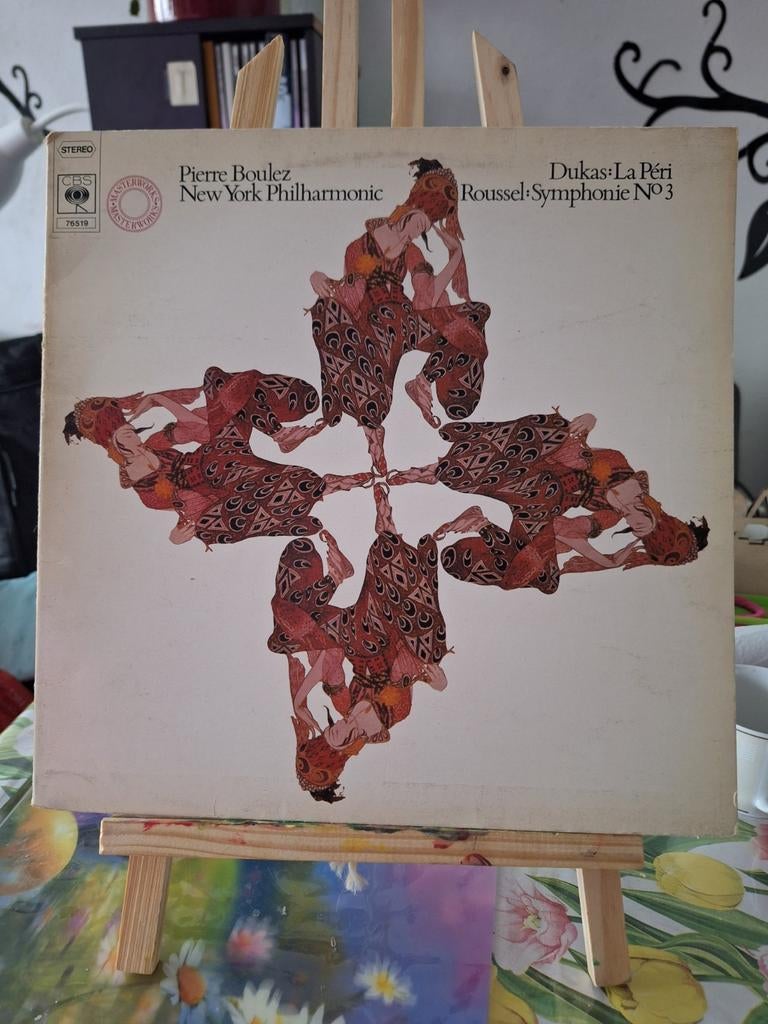 Pierre Boulez New York Philharmonic - Dukas/Roussel LP, Ophalen of Verzenden, Modernisme tot heden, Gebruikt, Orkest of Ballet