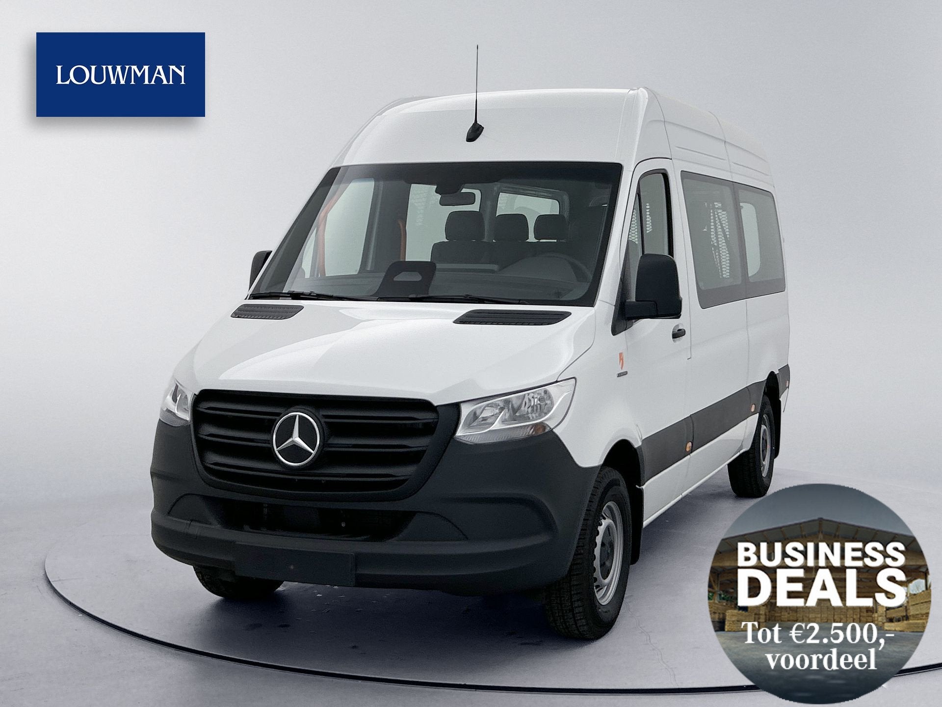 Mercedes-Benz eSprinter 0,99% RENTE - 81kWh L2H2 RWD Rolstoe, Automaat, Wit, Nieuw, Te koop
