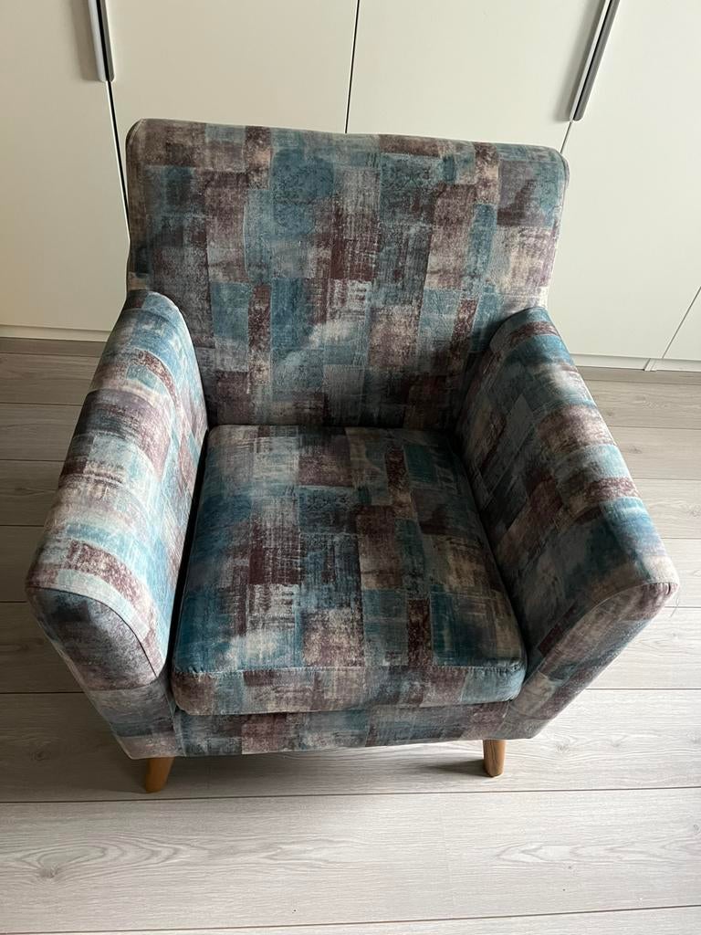 Leuke fauteuil, Huis en Inrichting, Fauteuils, Ophalen, Minder dan 75 cm, Zo goed als nieuw, 75 tot 100 cm