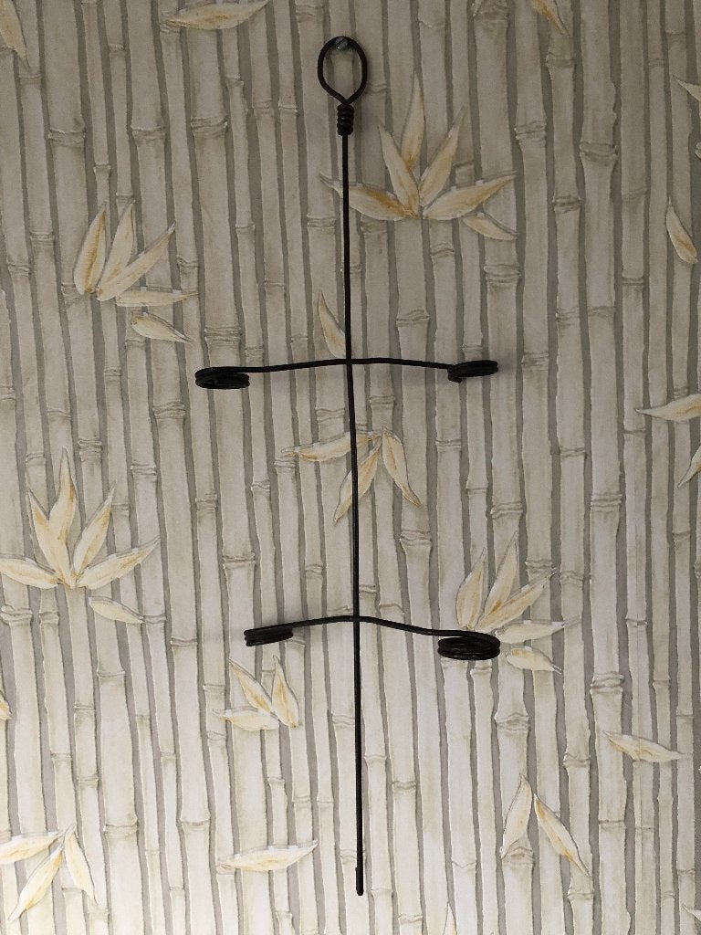Vintage metalen hanger. voor glazen buisjes voor bloemen, Ophalen of Verzenden, Metaal, Bruin, Gebruikt