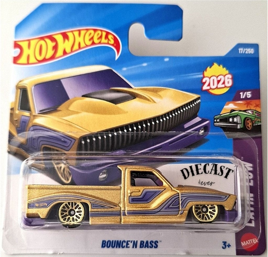 Hot Wheels Bounce'N Bass, 2026 Gold, Ophalen, Nieuw, Auto