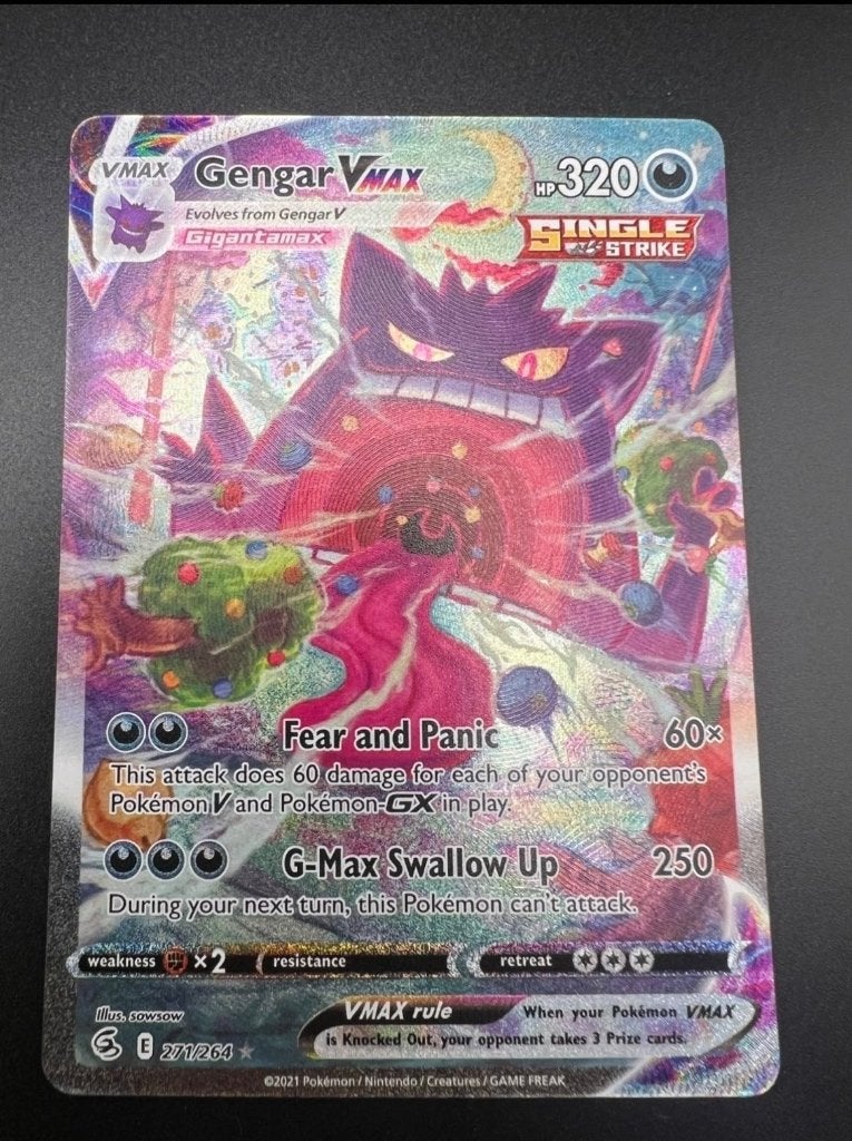 Gengar vmax 271, Ophalen of Verzenden, Nieuw, Losse kaart, Foil