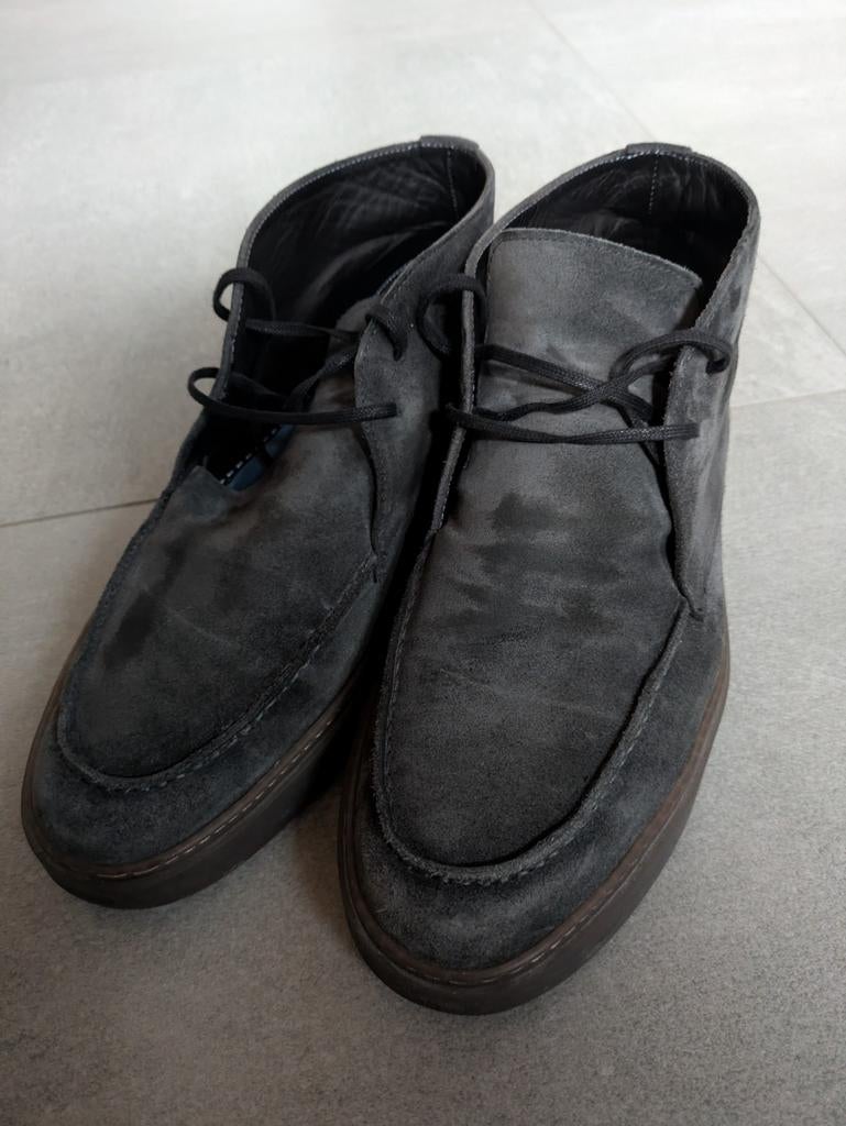 Giorgio heren schoenen, maat 44, grijs suède, Kleding | Heren, Schoenen, Ophalen of Verzenden, Zo goed als nieuw, Overige kleuren