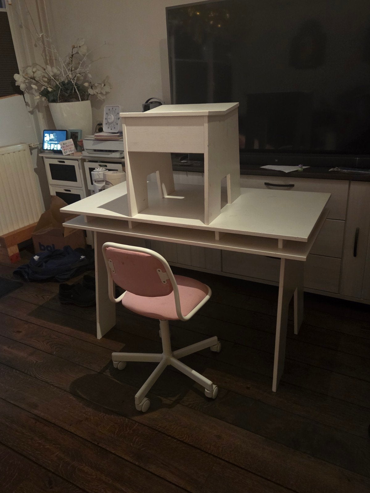 gratis bureau krukje en bureaustoel, Ophalen, Gebruikt