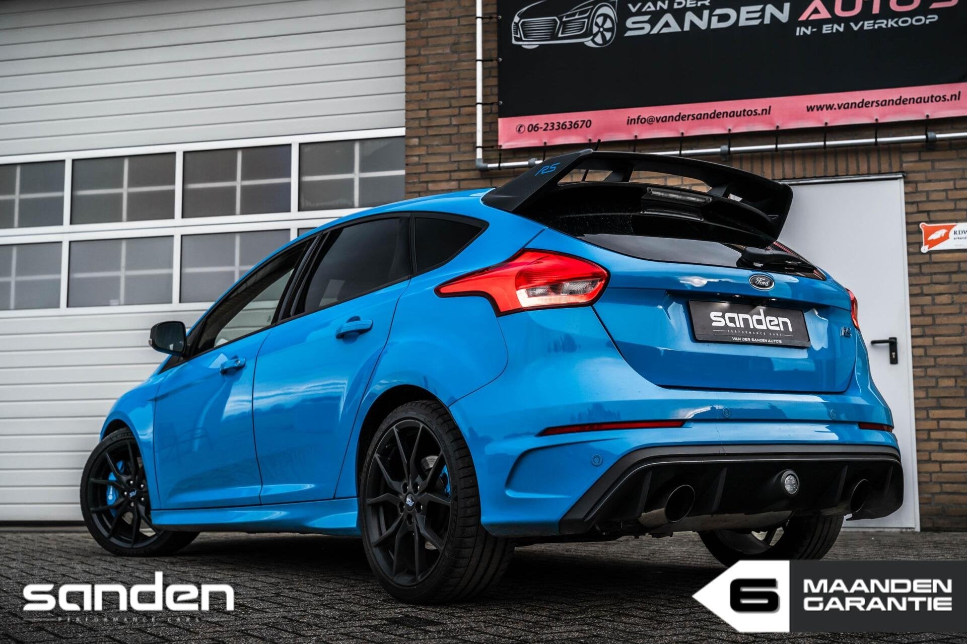 Ford Focus 2.3 RS LSD Blue & Black|Sony|Cam|CarPlay|Recaro, Bi-Xenon koplampen, 4 cilinders, Blauw, 2300 cc