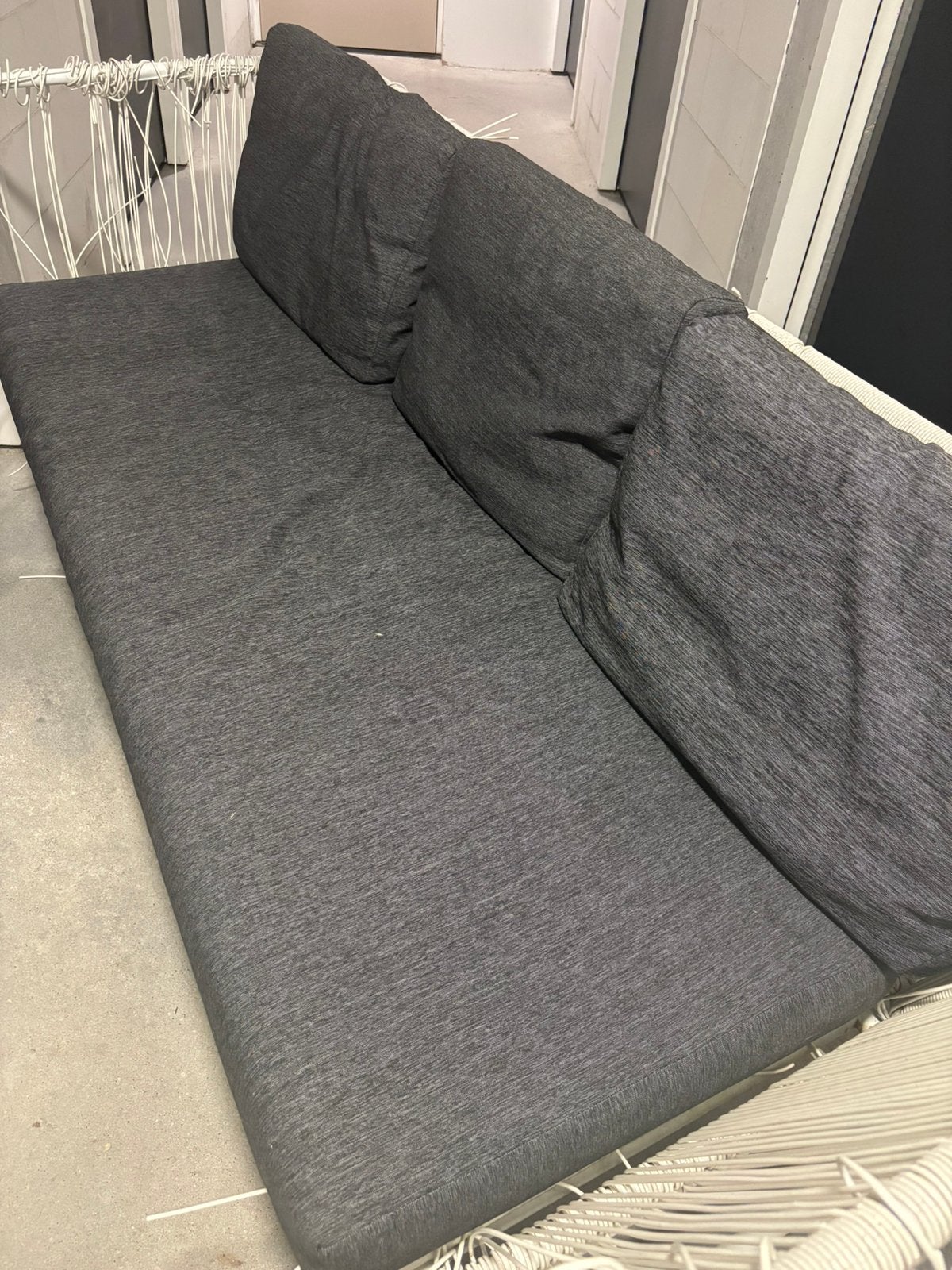 Loungebank, Ophalen, Gebruikt, 3 zitplaatsen, Aluminium