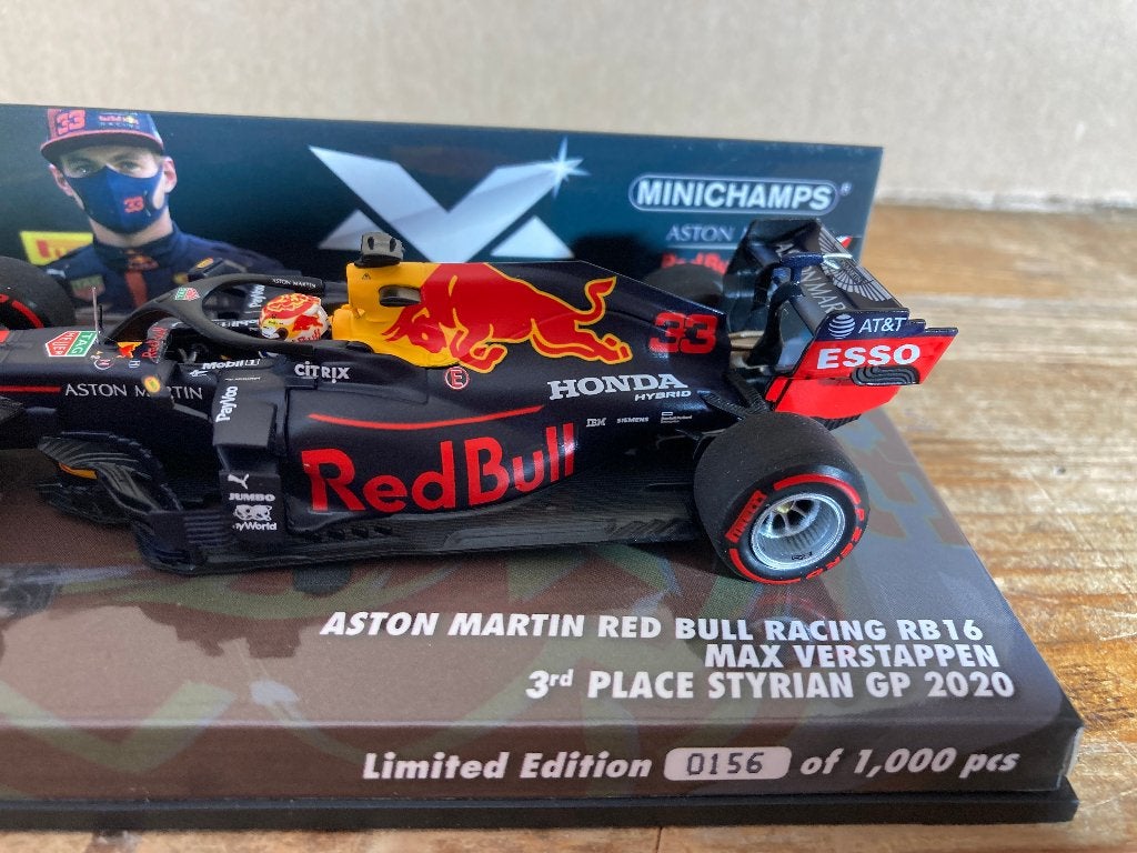 ✅ Max Verstappen editie 51 1:43 3rd Place Styrian GP 2020, Ophalen of Verzenden, Nieuw, Formule 1