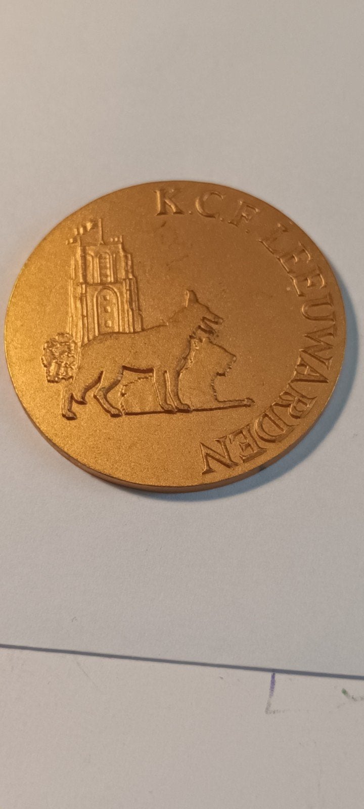 K.C.F. Leeuwarden Medaille - Hondententoonstelling, Ophalen of Verzenden