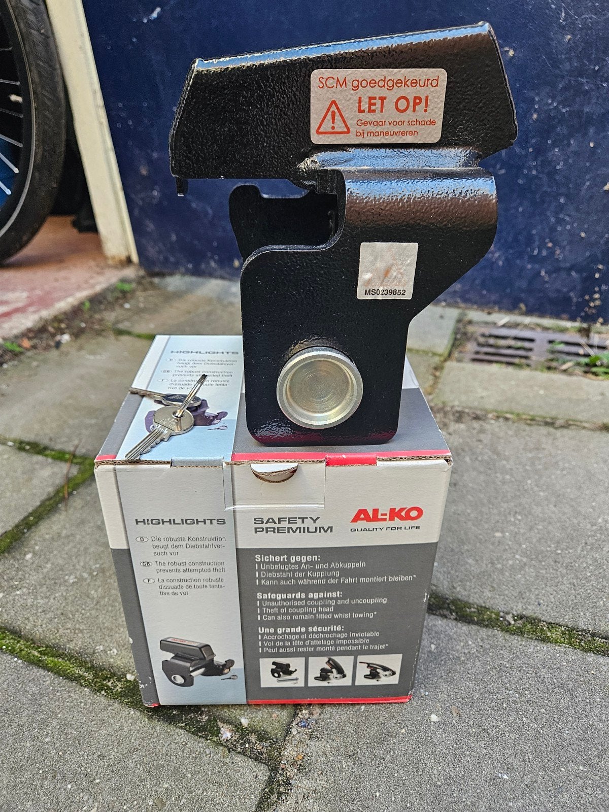 AL-KO Safety Premium SCM goedgekeurd disselslot, Ophalen, Nieuw