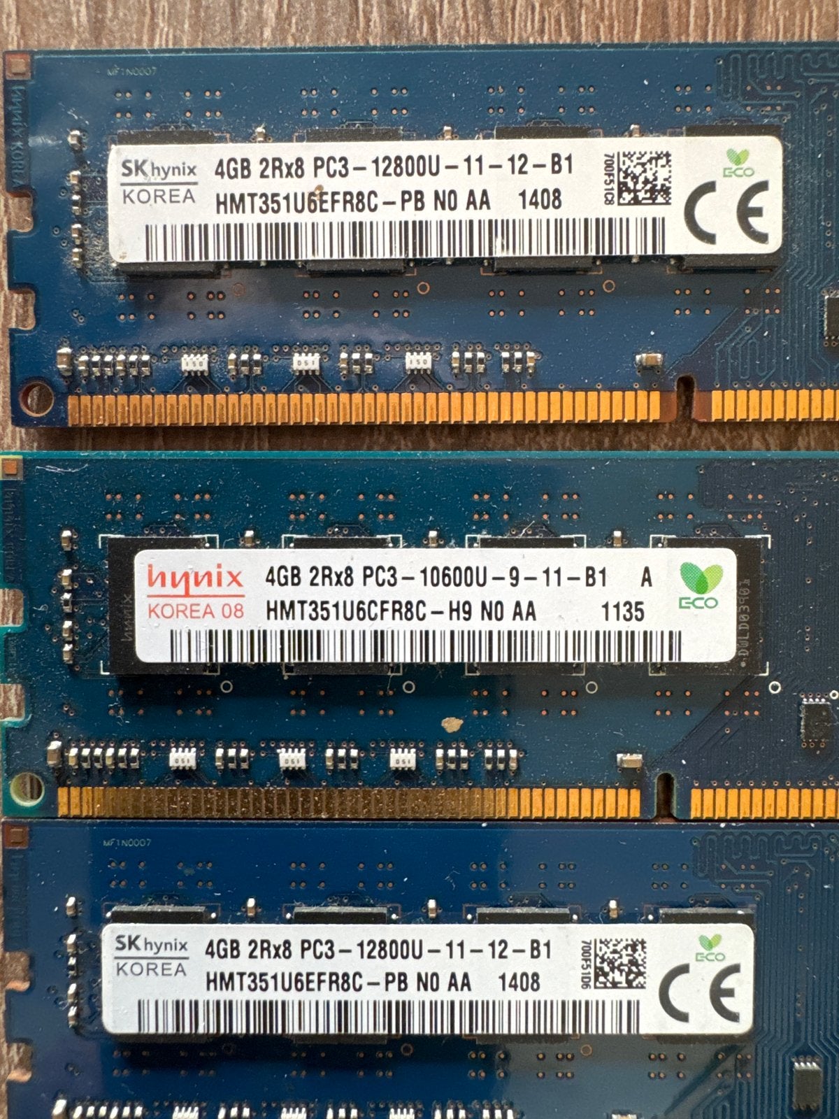 3x SK Hynix 4GB DDR3 RAM Geheugenmodules (12GB Totaal), Ophalen, Gebruikt, Server, DDR3